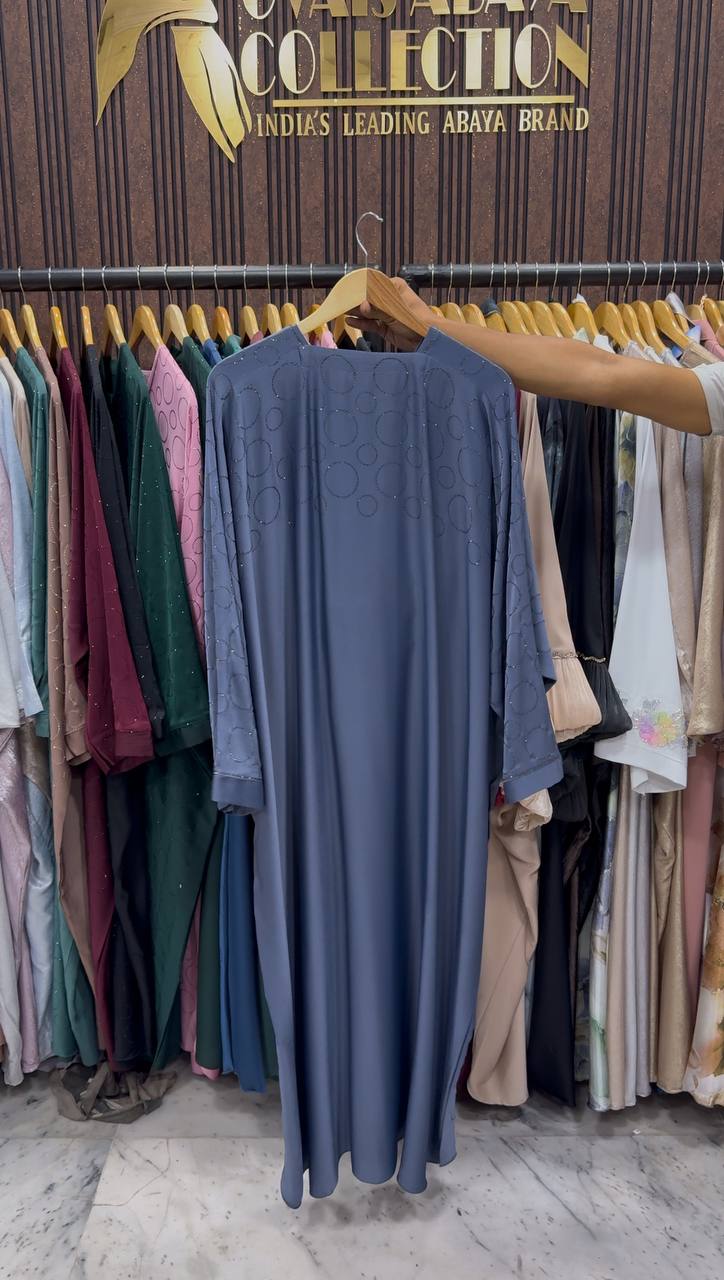 SK Imported Korean Kaaftan Abaya - GRAY