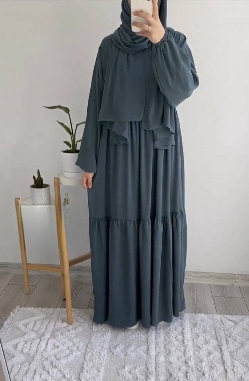 TUBA FRILL ABAYA | GRAY
