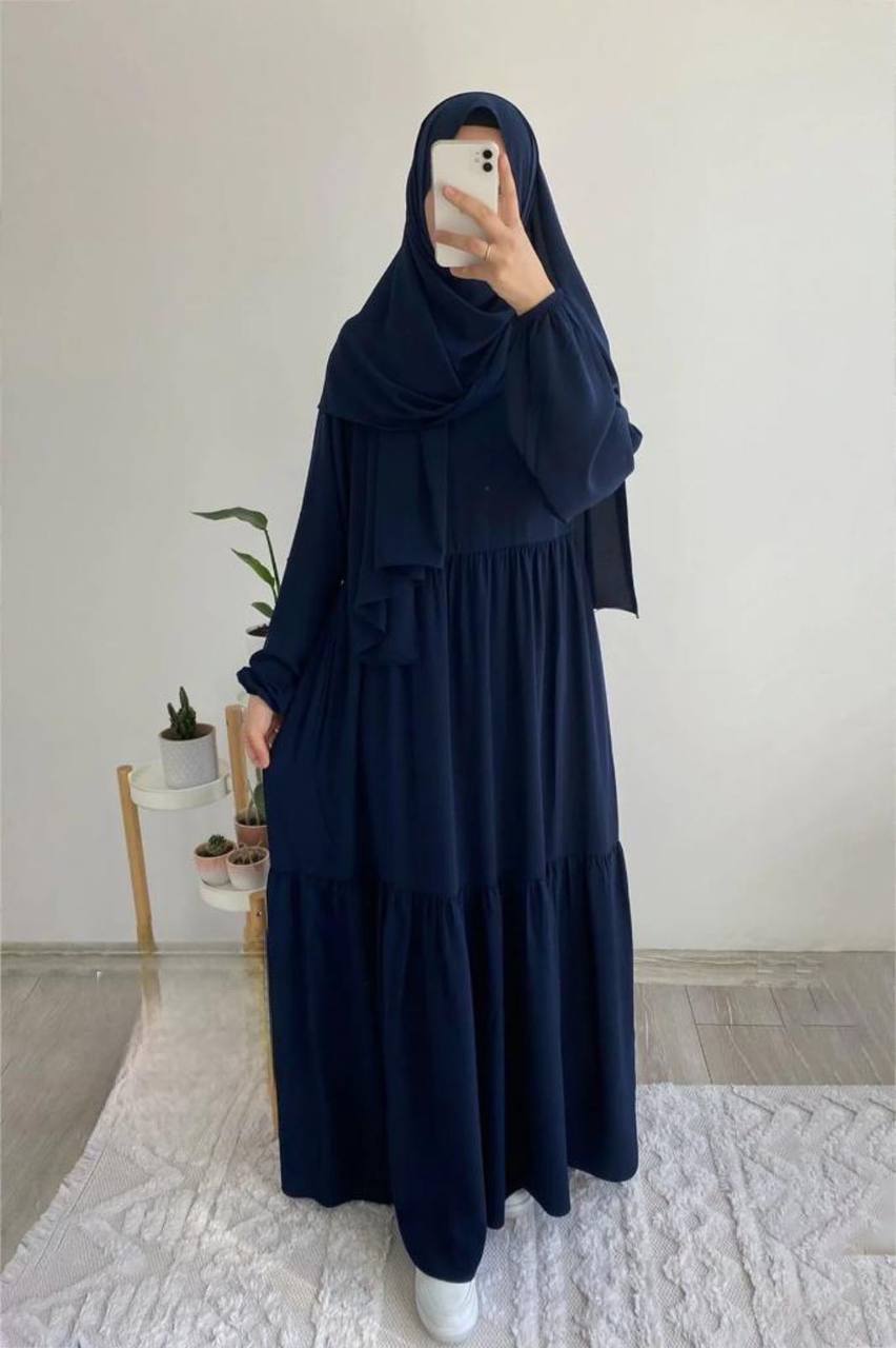 TUBA FRILL ABAYA | BLUE