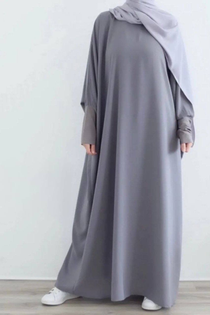 1071 FITTING SLEEVE ABAYA | GRAY