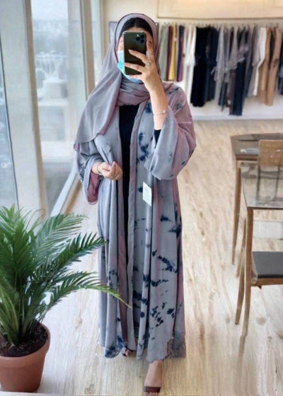 TAI DYE ABAYA | GRAY