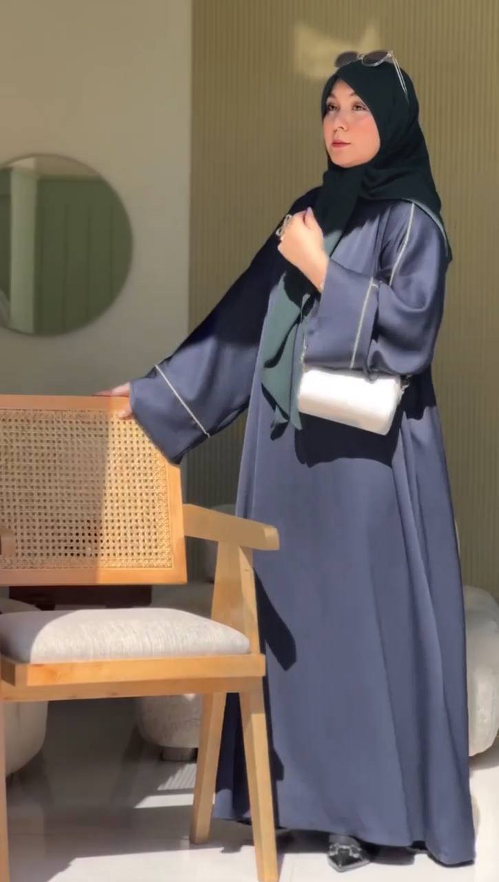 HOORAIN KOREAN ABAYA | DARK GRAY