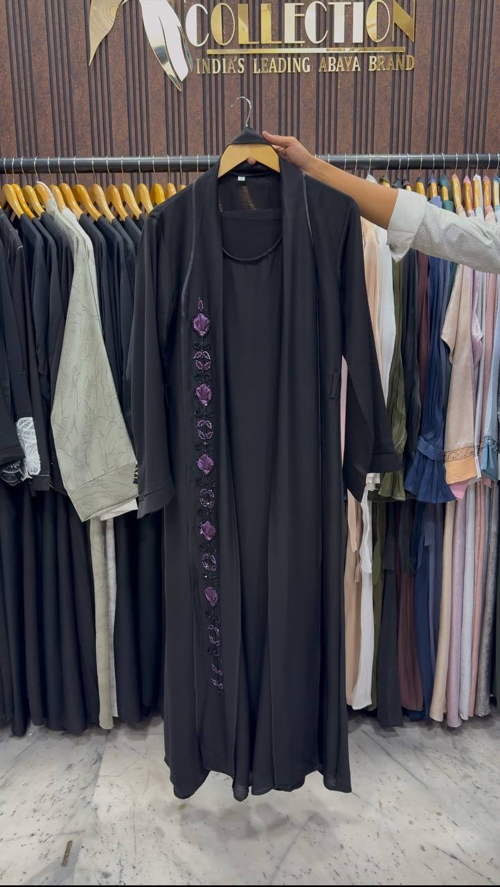 AL-ZOYA DOUBLE SHRUG COAT ABAYA | SHADE-10