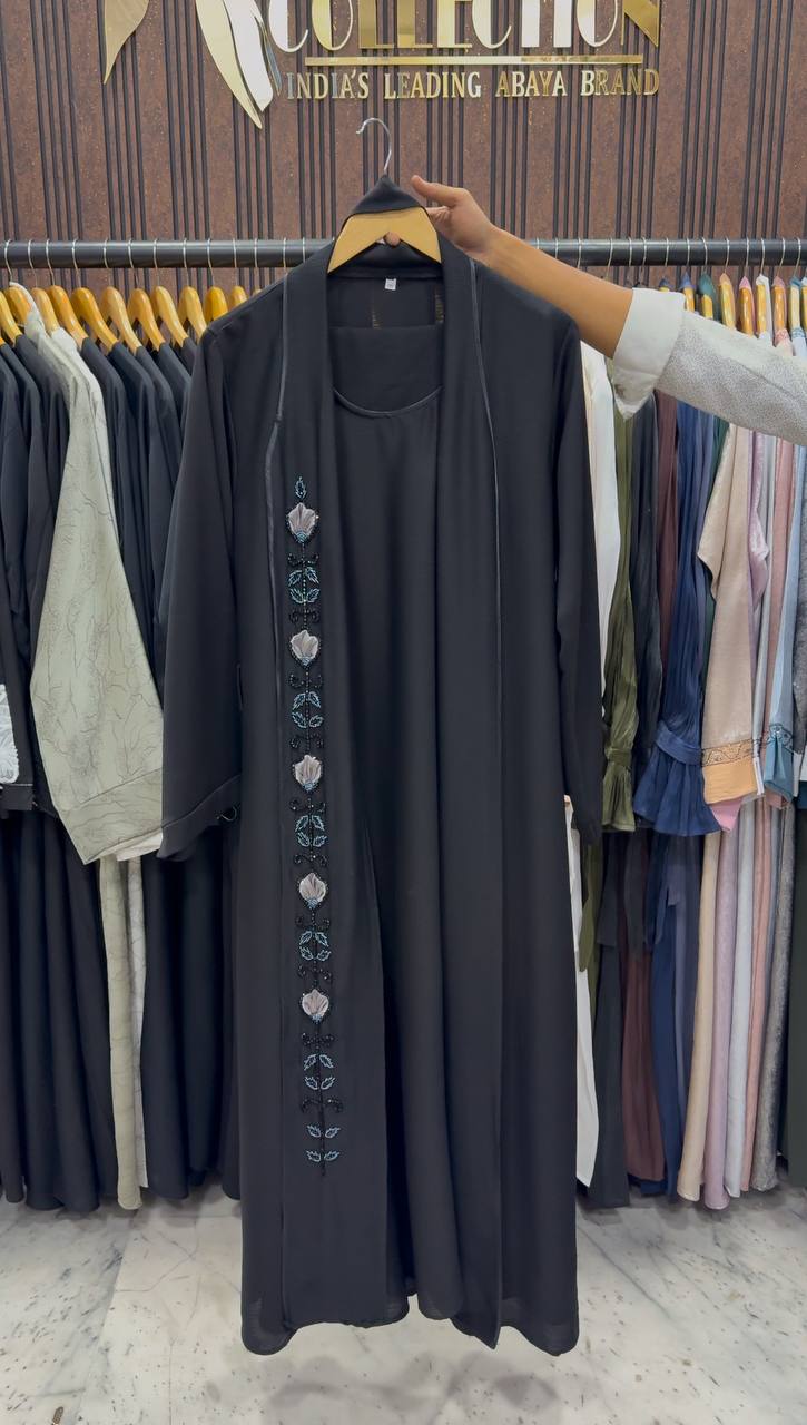 AL-ZOYA DOUBLE SHRUG COAT ABAYA | SHADE-11