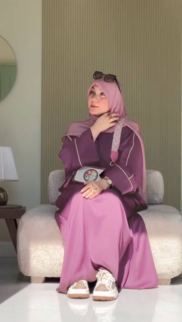 HOORAIN KOREAN ABAYA | PINK