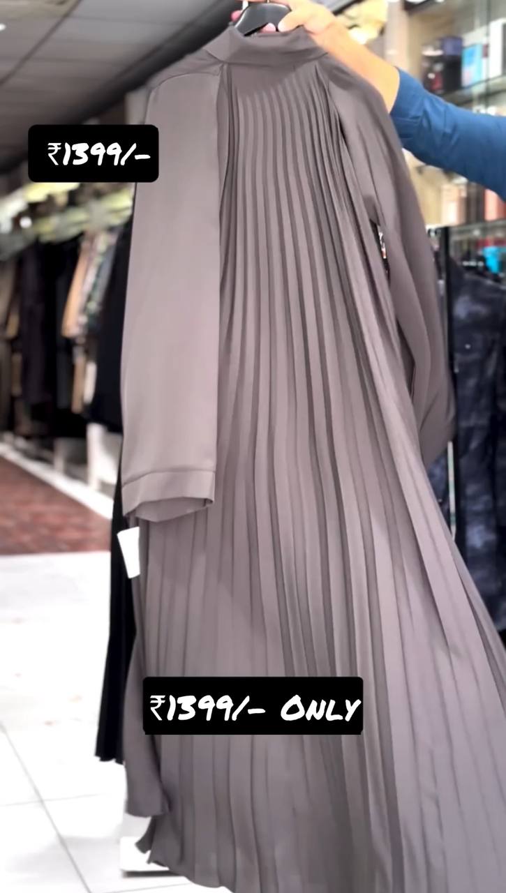 LIYANA FRONT OPEN ABAYA | GHESTNUT LITE