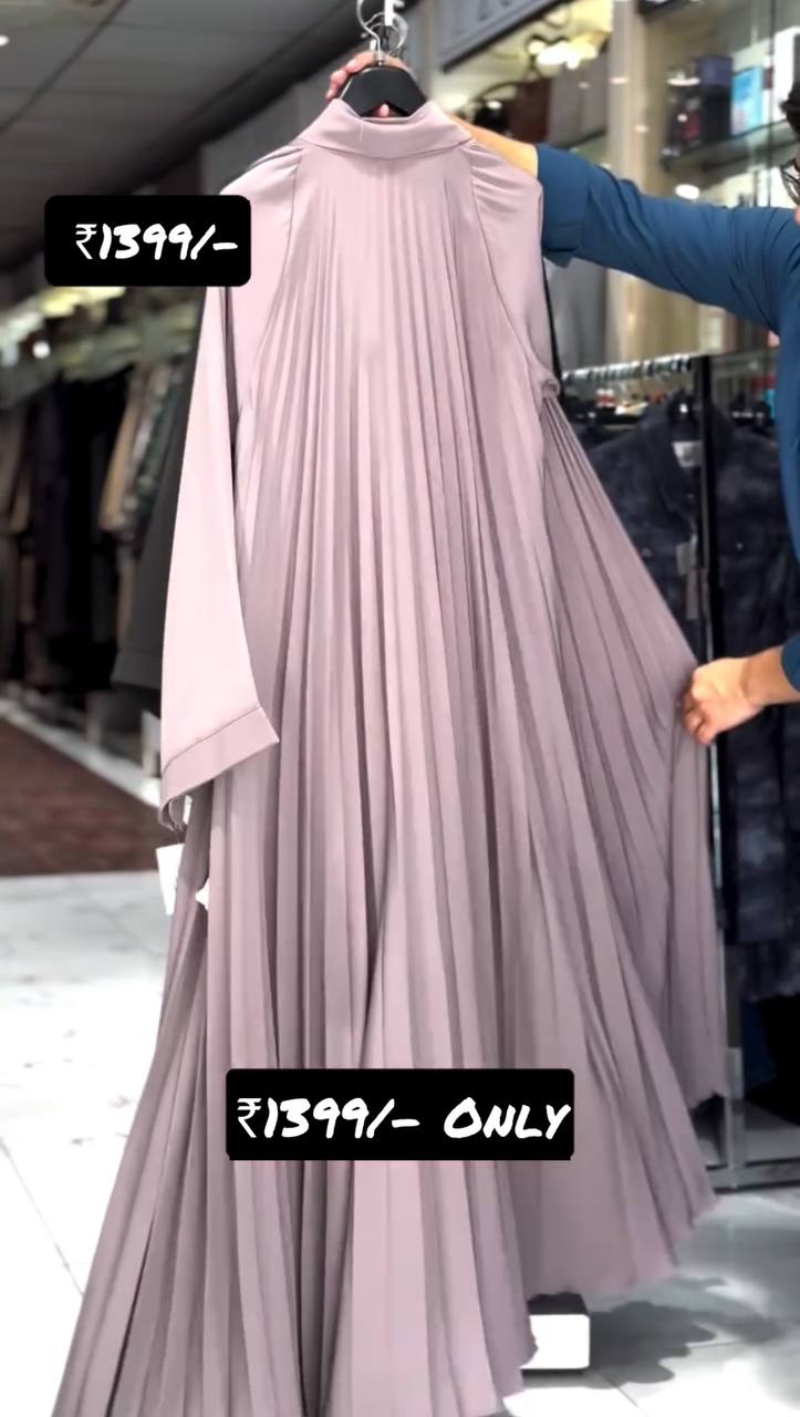 LIYANA FRONT OPEN ABAYA | PINK