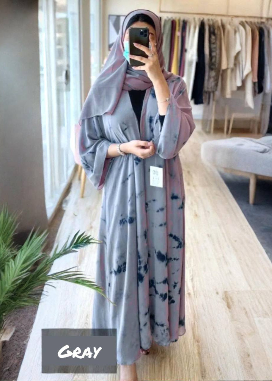 TAI DYE ABAYA | GRAY