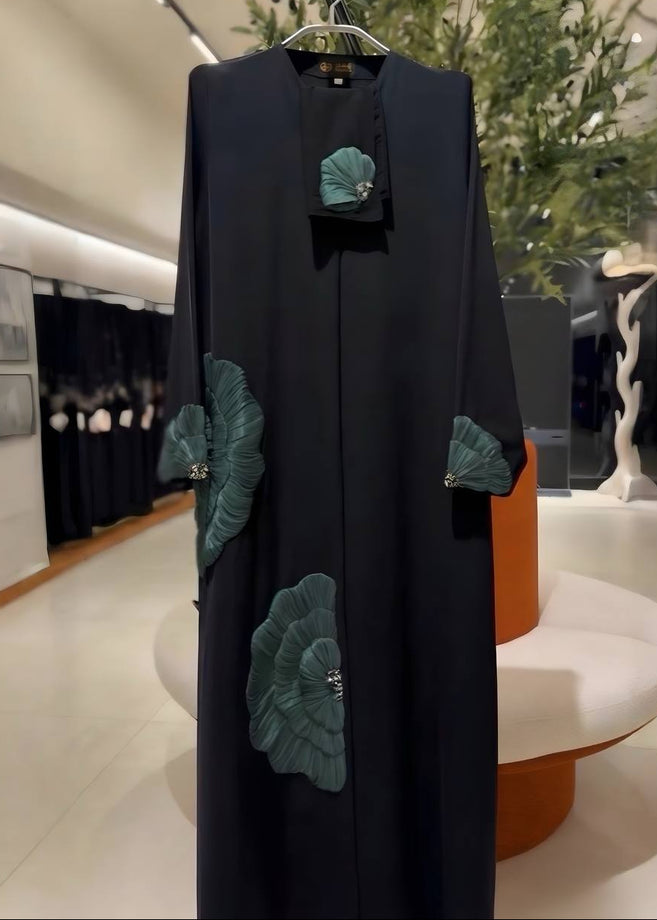 RUKAIYYA LUXE ABAYA | GREEN