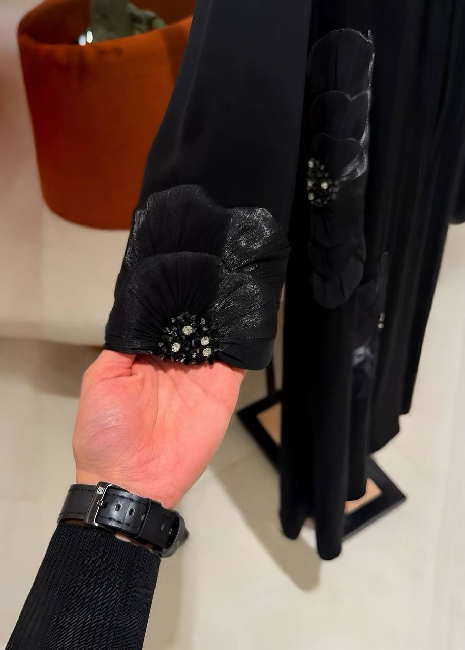 RUKAIYYA LUXE ABAYA | BLACK