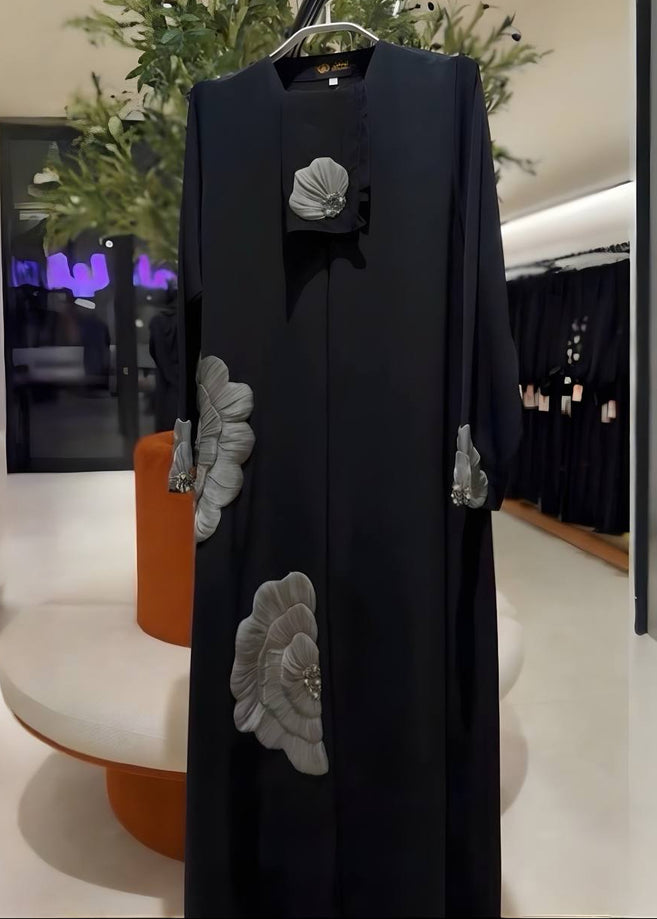 RUKAIYYA LUXE ABAYA | GRAY