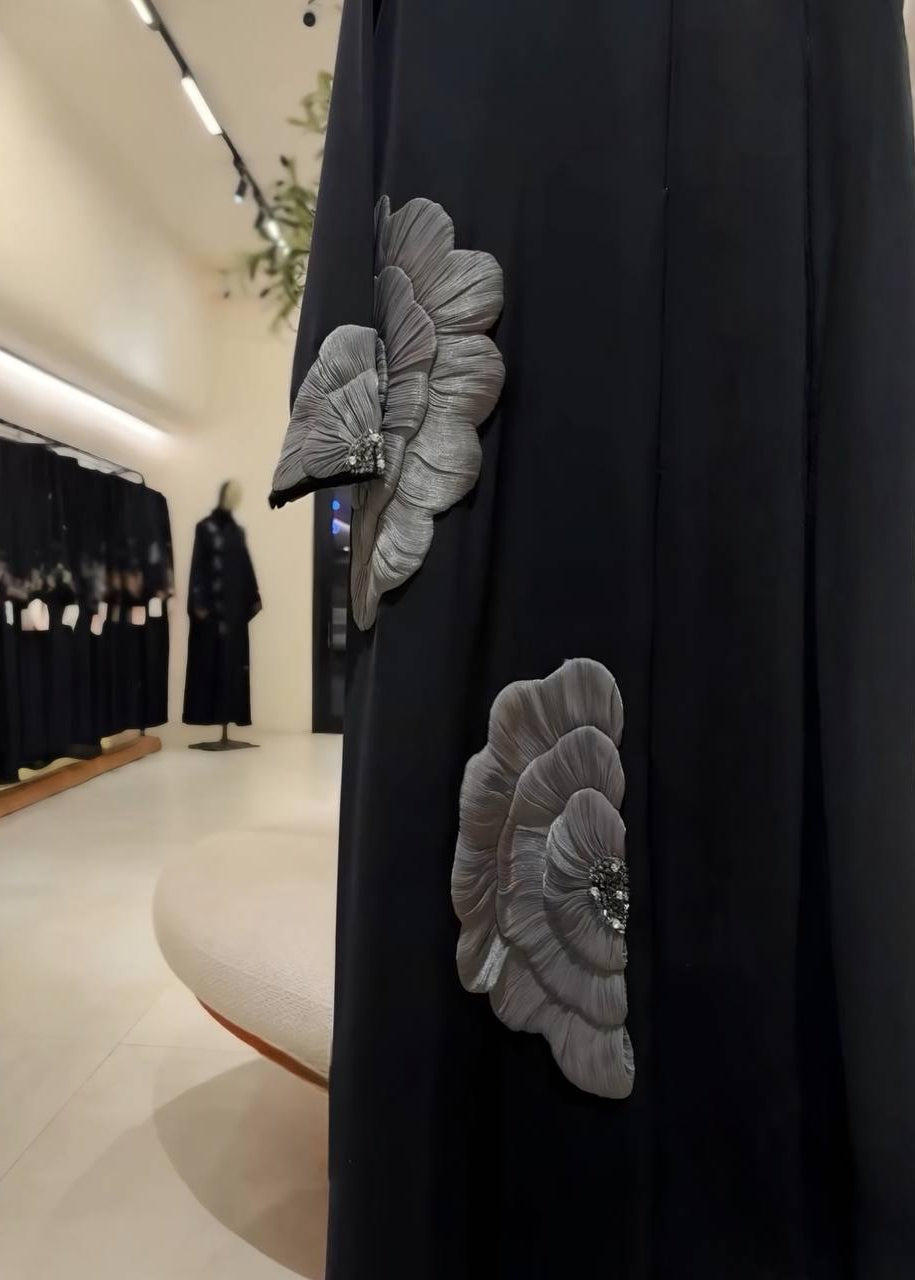 RUKAIYYA LUXE ABAYA | GRAY