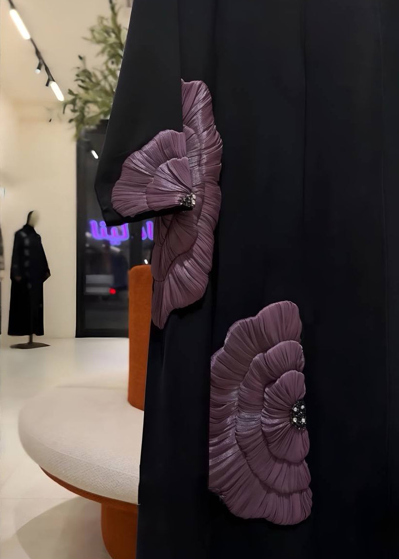 RUKAIYYA LUXE ABAYA | PINK