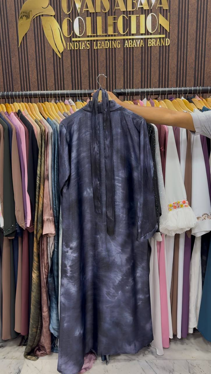 Sabah Korean Smoke Shaded Abaya - ( Shade - 07 )