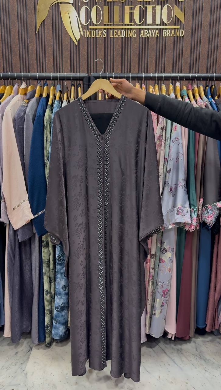 AL-YASHA KAFTAN ABAYA | DARK PURPLE