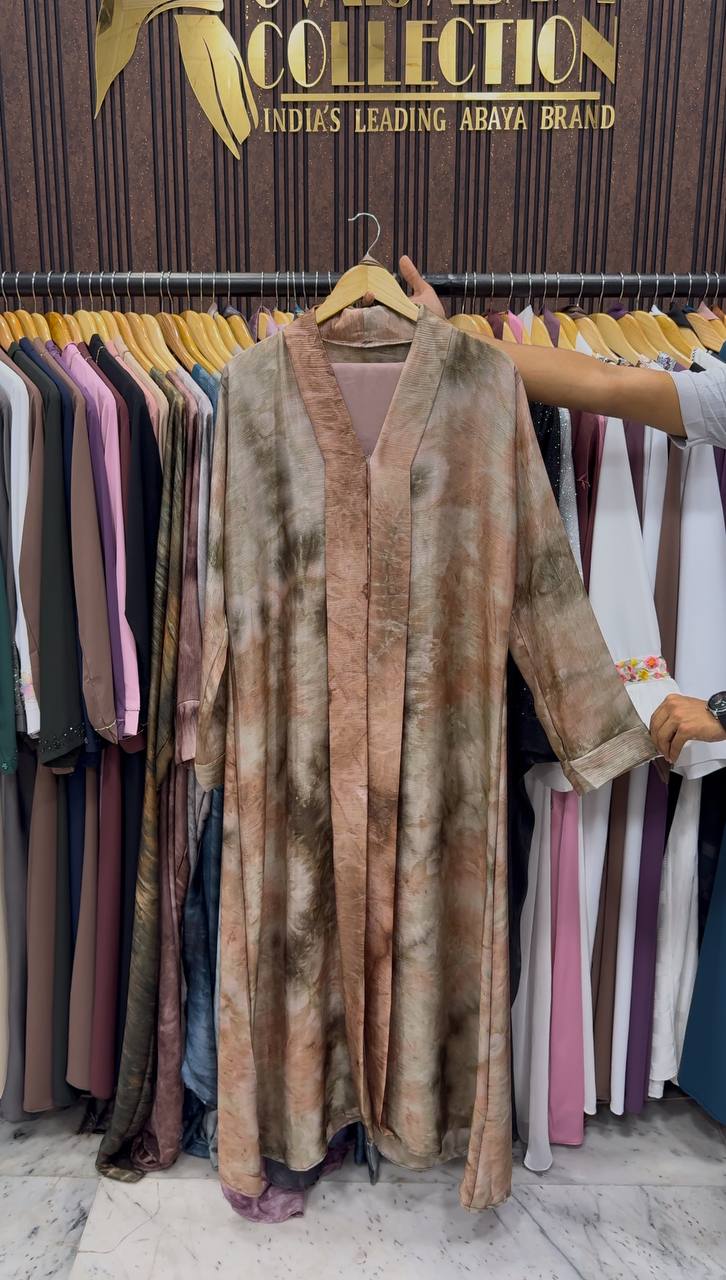 Sabah Korean Smoke Shaded Abaya - ( Shade - 08 )