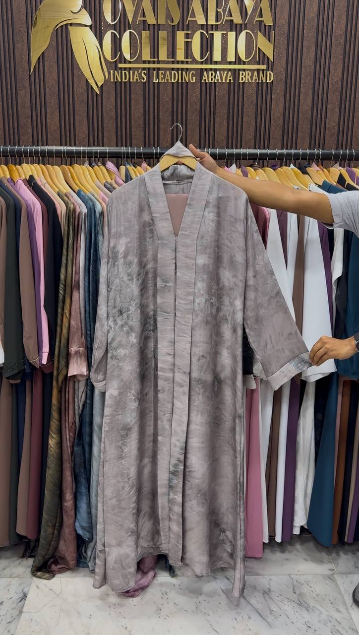 Sabah Korean Smoke Shaded Abaya - ( Shade - 06 )