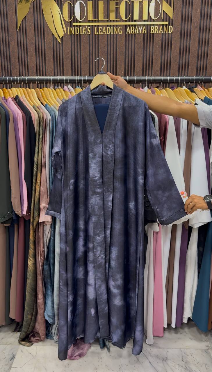 Sabah Korean Smoke Shaded Abaya - ( Shade - 07 )