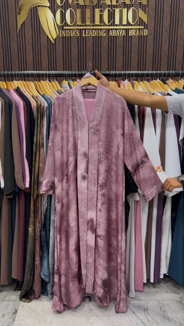 Sabah Korean Smoke Shaded Abaya - ( Shade - 04 )