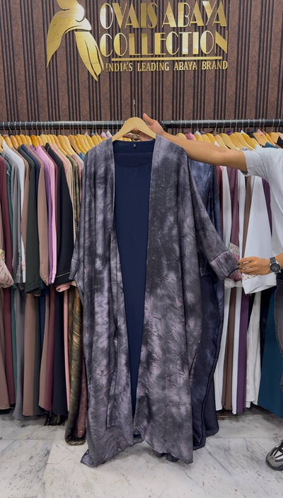 SABAH DOUBLE SHRUG SHADED ABAYA | LAVENDER