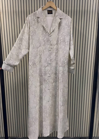 SHANAYA COAT ABAYA | WHITE