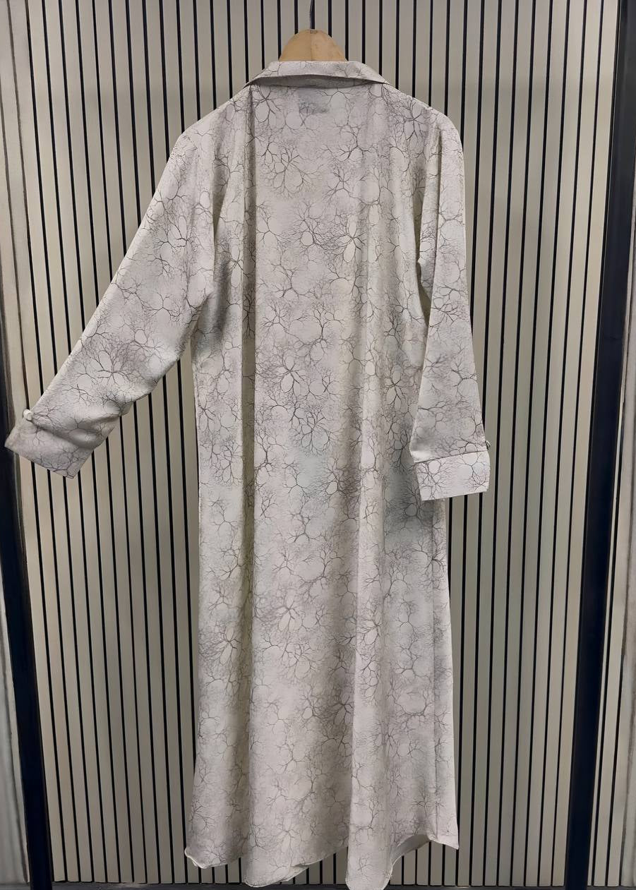 SHANAYA COAT ABAYA | WHITE