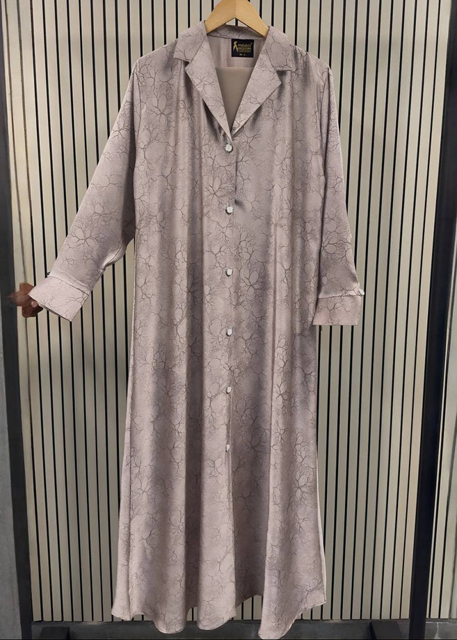 SHANAYA COAT ABAYA | PEACH