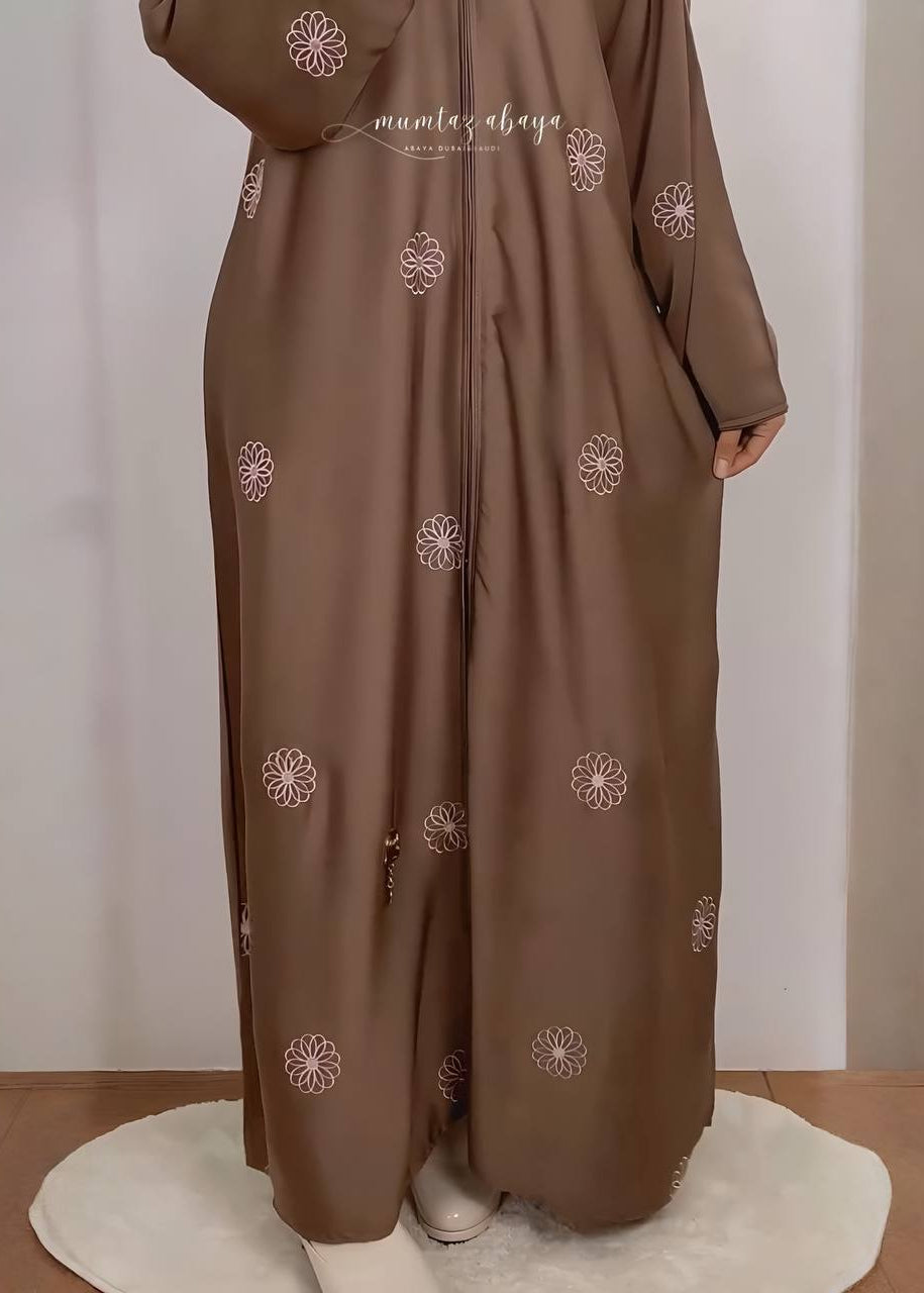 MUMTAZ FRONT OPEN ABAYA | GOLDEN