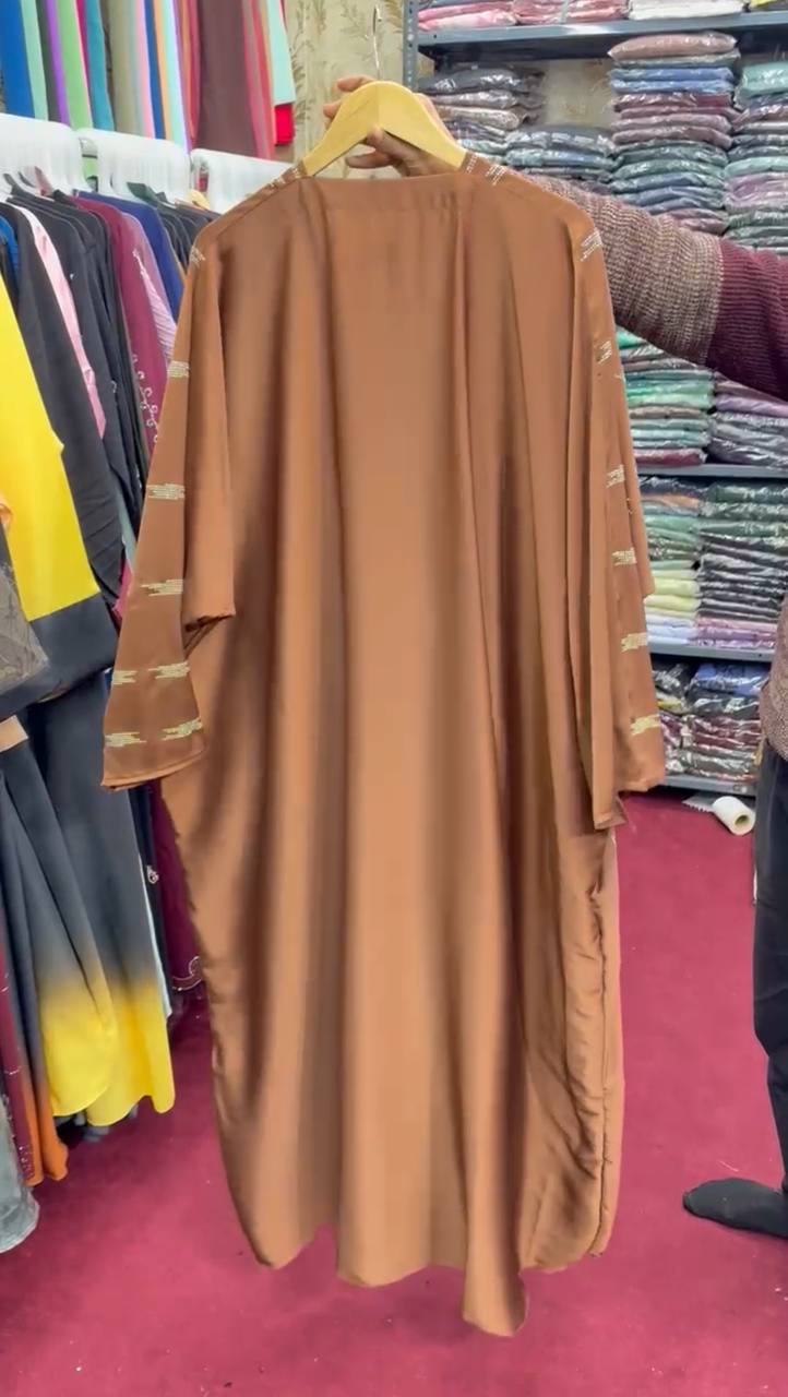 Al-Saima Korean Bridle Kaftan Abaya- COPPER ( NEW LAUNCH ) 