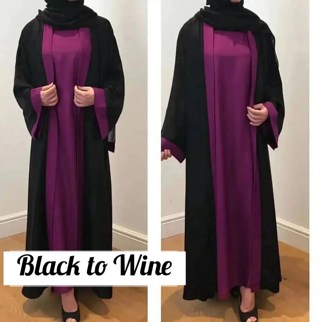 SHRUGS ABAYA WINE