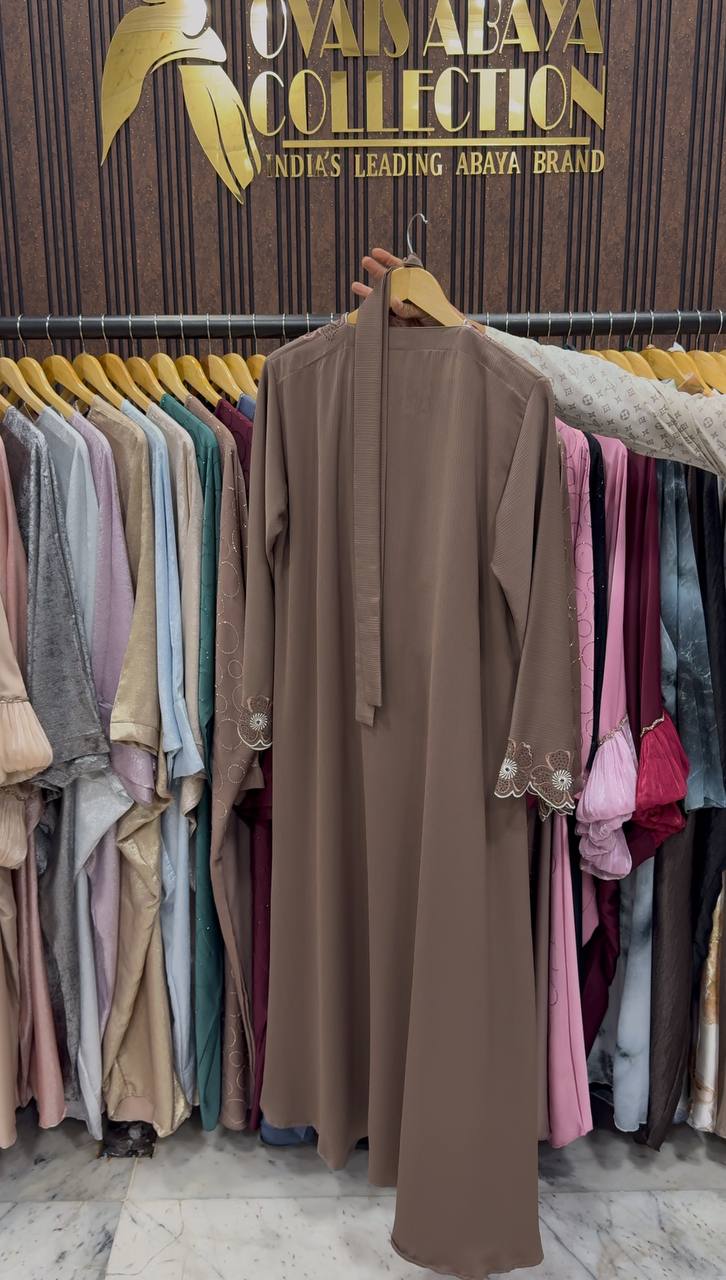 SEHER DOUBLE SHRUG ABAYA | BROWN