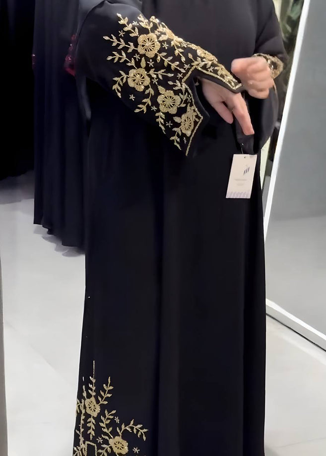 AHANA HANDWORK ABAYA | BLACK