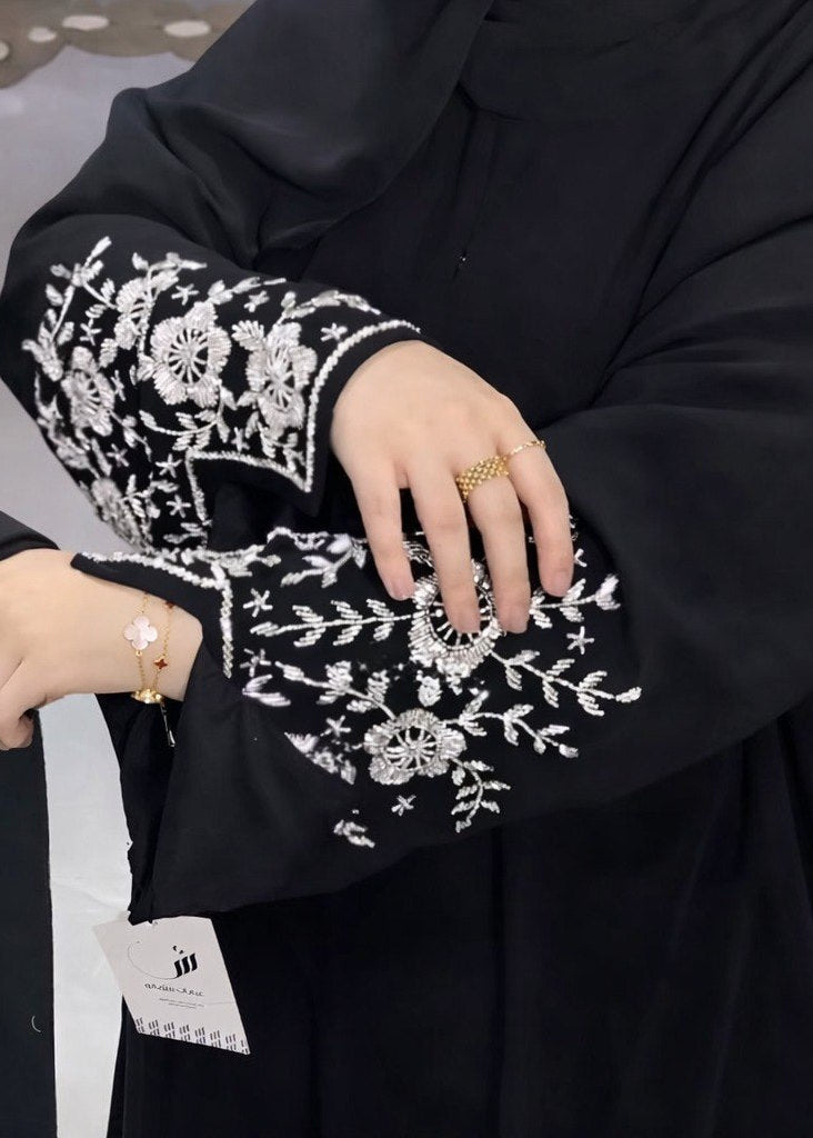 AHANA HANDWORK ABAYA | WHITE