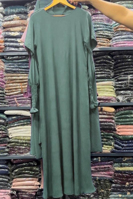 Ahana Full 3 Piece Jilbab - SEA GREEN