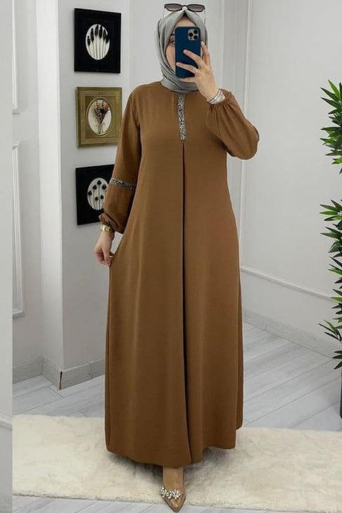 6001 - Aash Basic Abaya | REAL COPPER