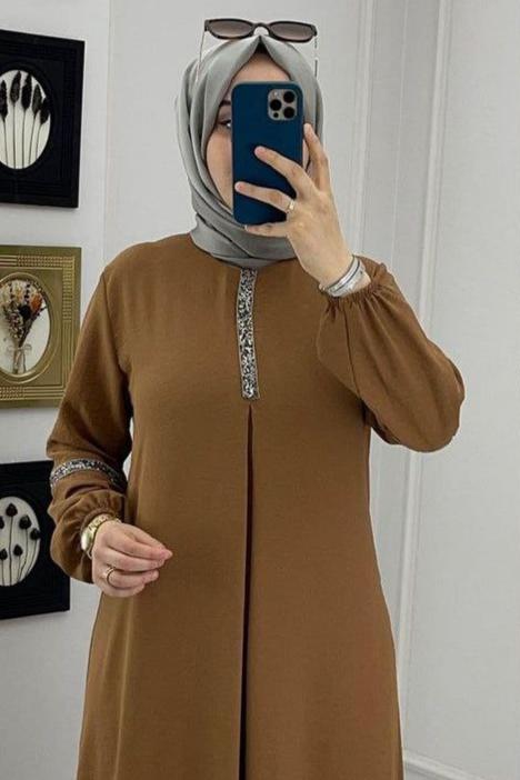 6001 - Aash Basic Abaya | REAL COPPER