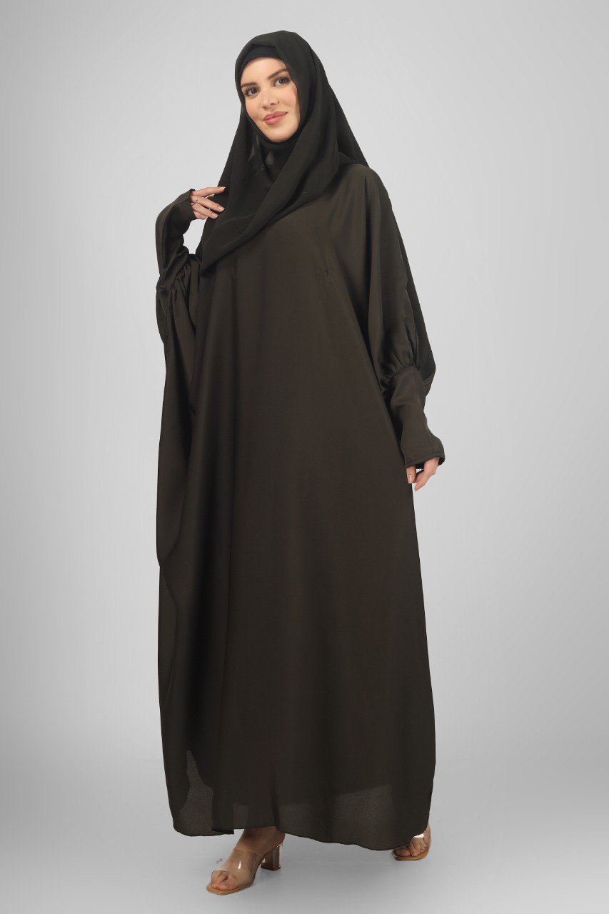 1071 FITTING SLEEVE ABAYA | OLIVE
