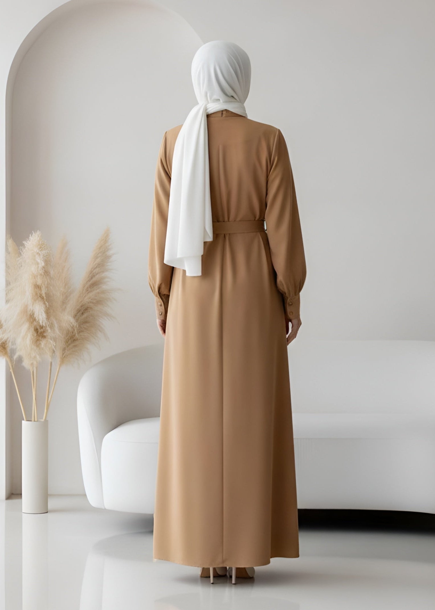 AYESHA FRONT OPEN ABAYA | SPL GOLDEN