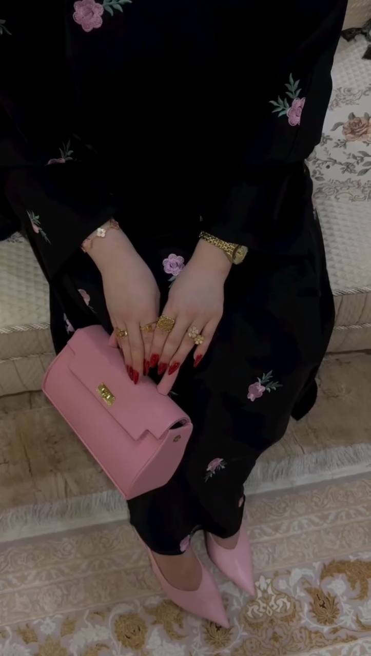 AL-HUSNA EMBROIDERY WORK ABAYA | PRINT- 07