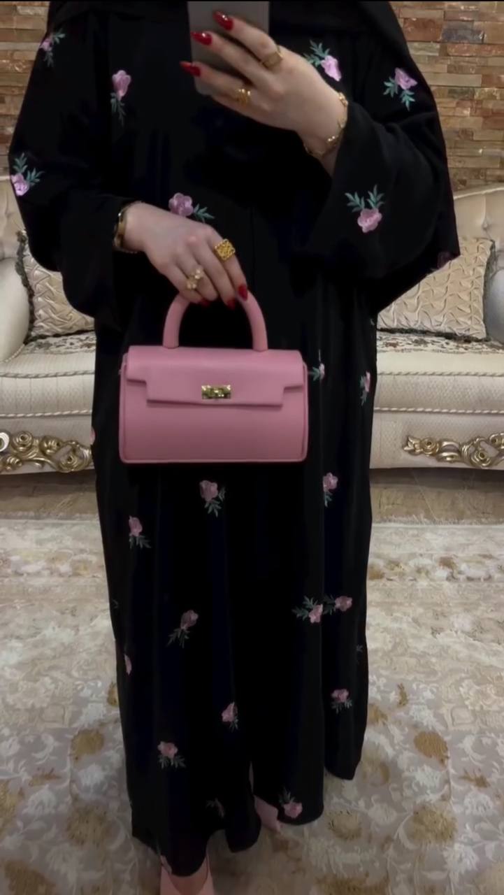 AL-HUSNA EMBROIDERY WORK ABAYA | PRINT- 07