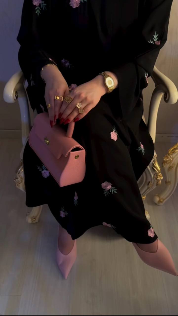 AL-HUSNA EMBROIDERY WORK ABAYA | PRINT- 07