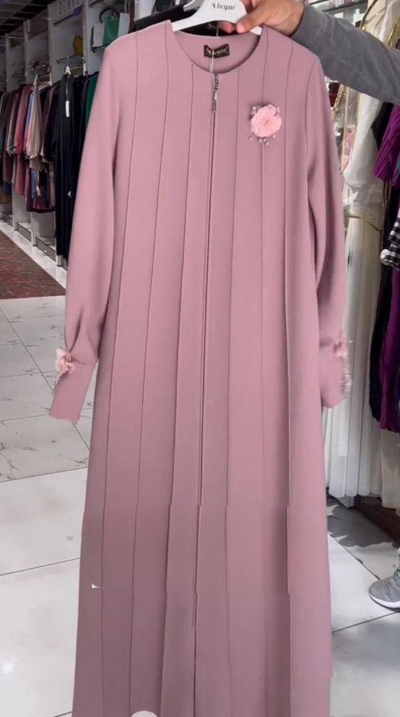 ZOHA PINTEX ZIPPER ABAYA | PINK