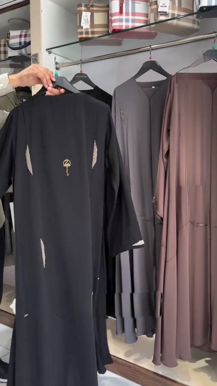 HUMAH HANDWORK ABAYA | BLACK
