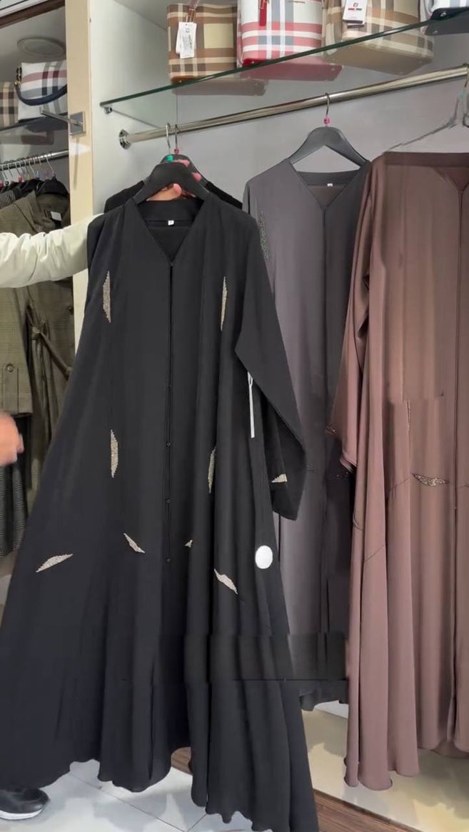HUMAH HANDWORK ABAYA | BLACK