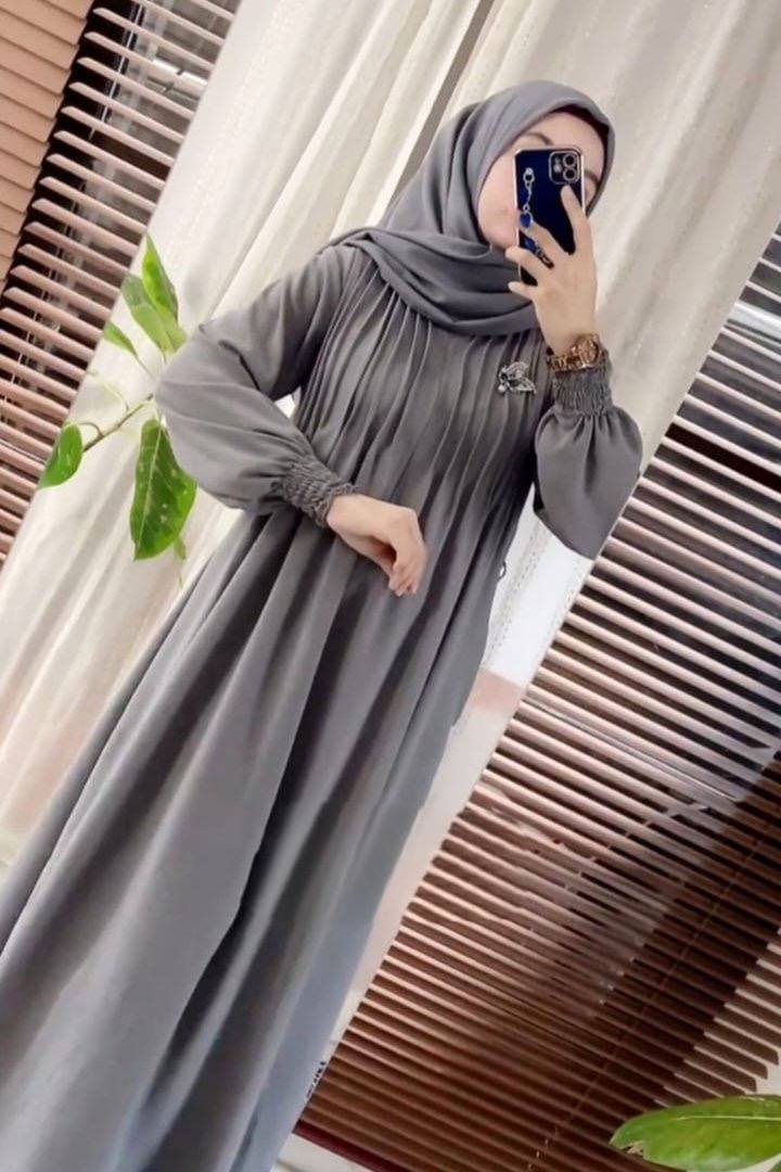 ZOYA PINTEX ABAYA | ASH GREY