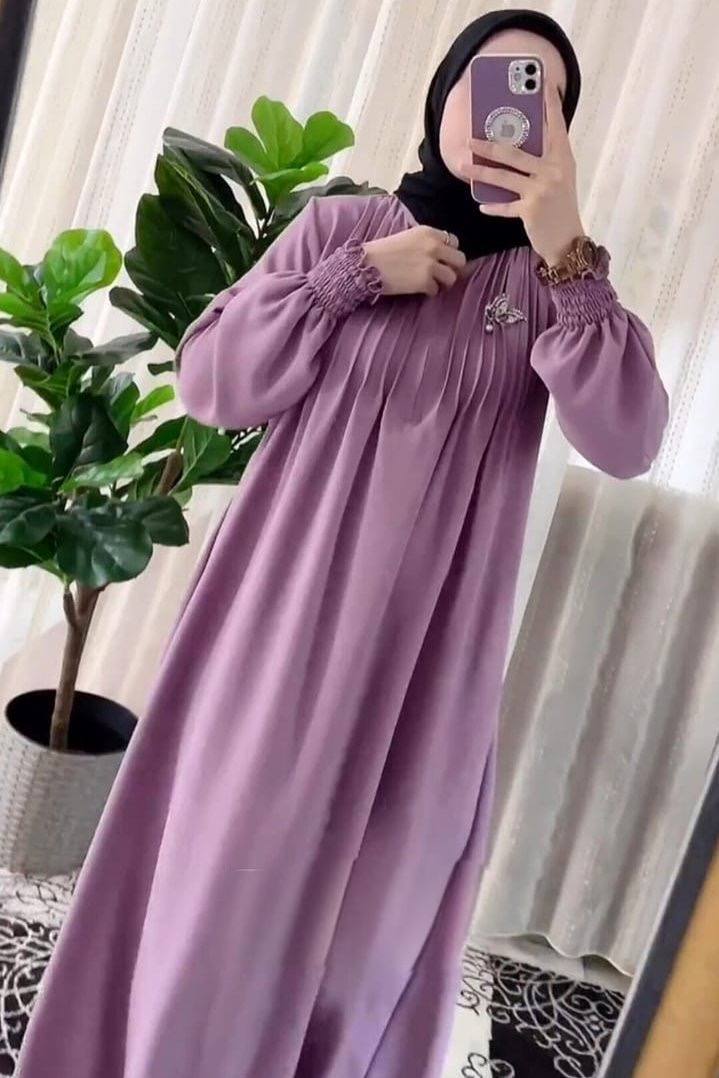ZOYA PINTEX ABAYA | MAUVE PINK