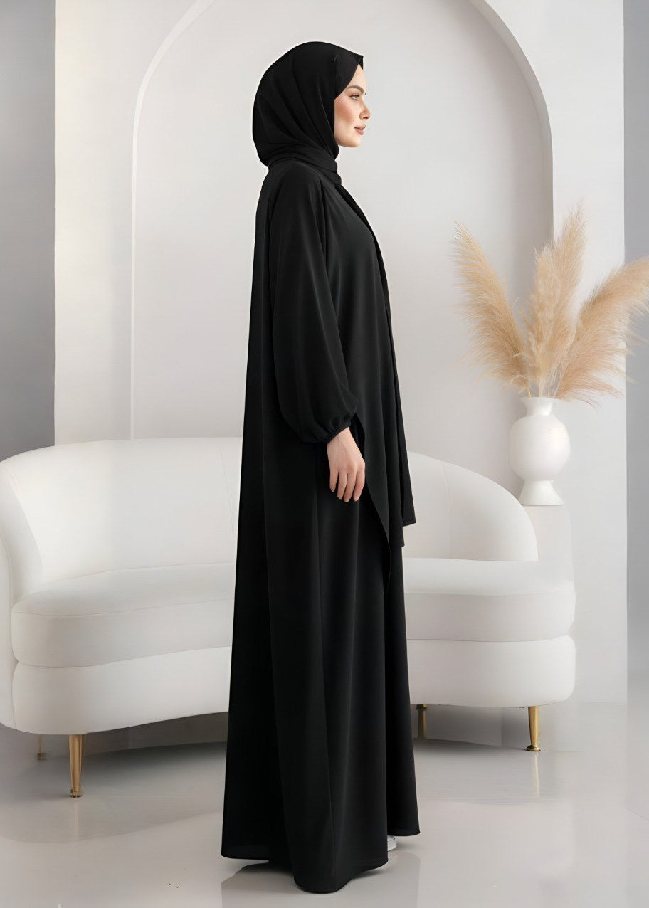 MEHREEN KAFTAN ABAYA | BLACK