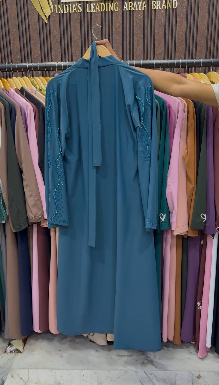 Rafiya Premium Korean Abaya - BLUE
