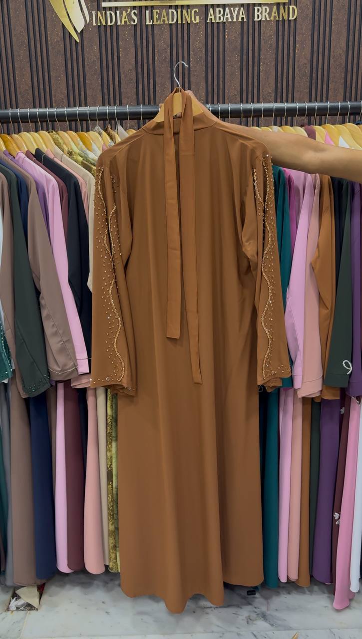 Rafiya Premium Korean Abaya - COPPER