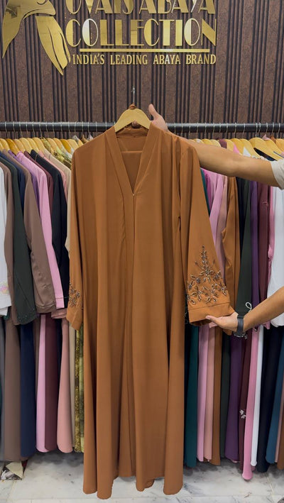 RIMSHA MODEST WEAR ABAYA | COPPER